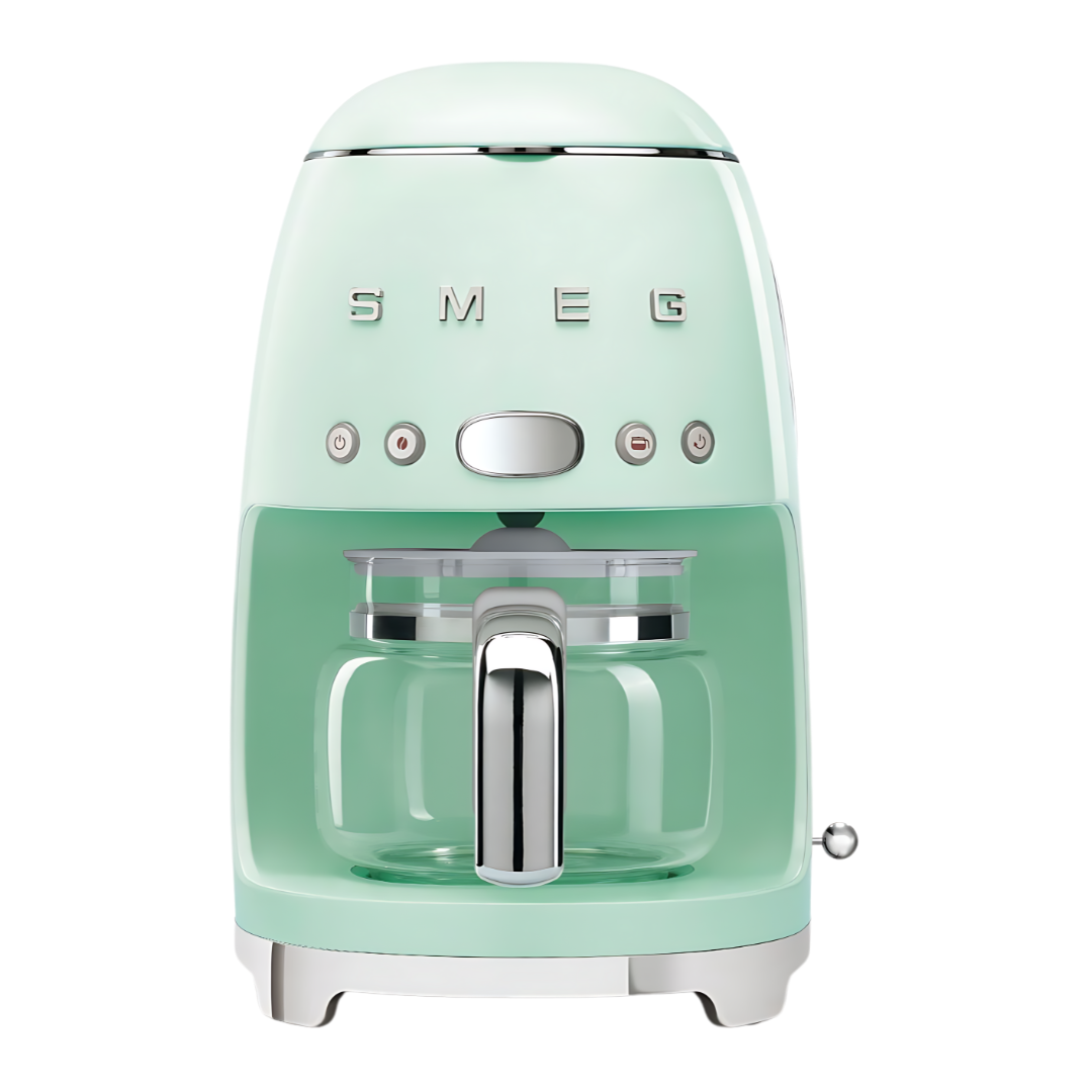 SMEG '50S Retro Style Coffeemaker in Pastel Green