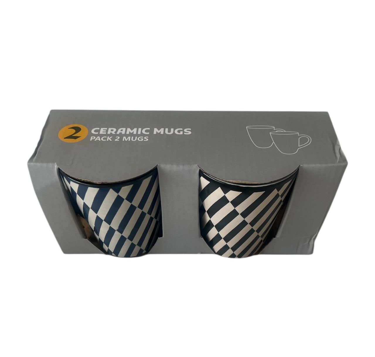 Two Ceramic Mugs (2-in-1)