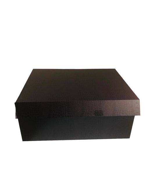 Gourmet Gift Box with magnetic flap in Coffee Brown