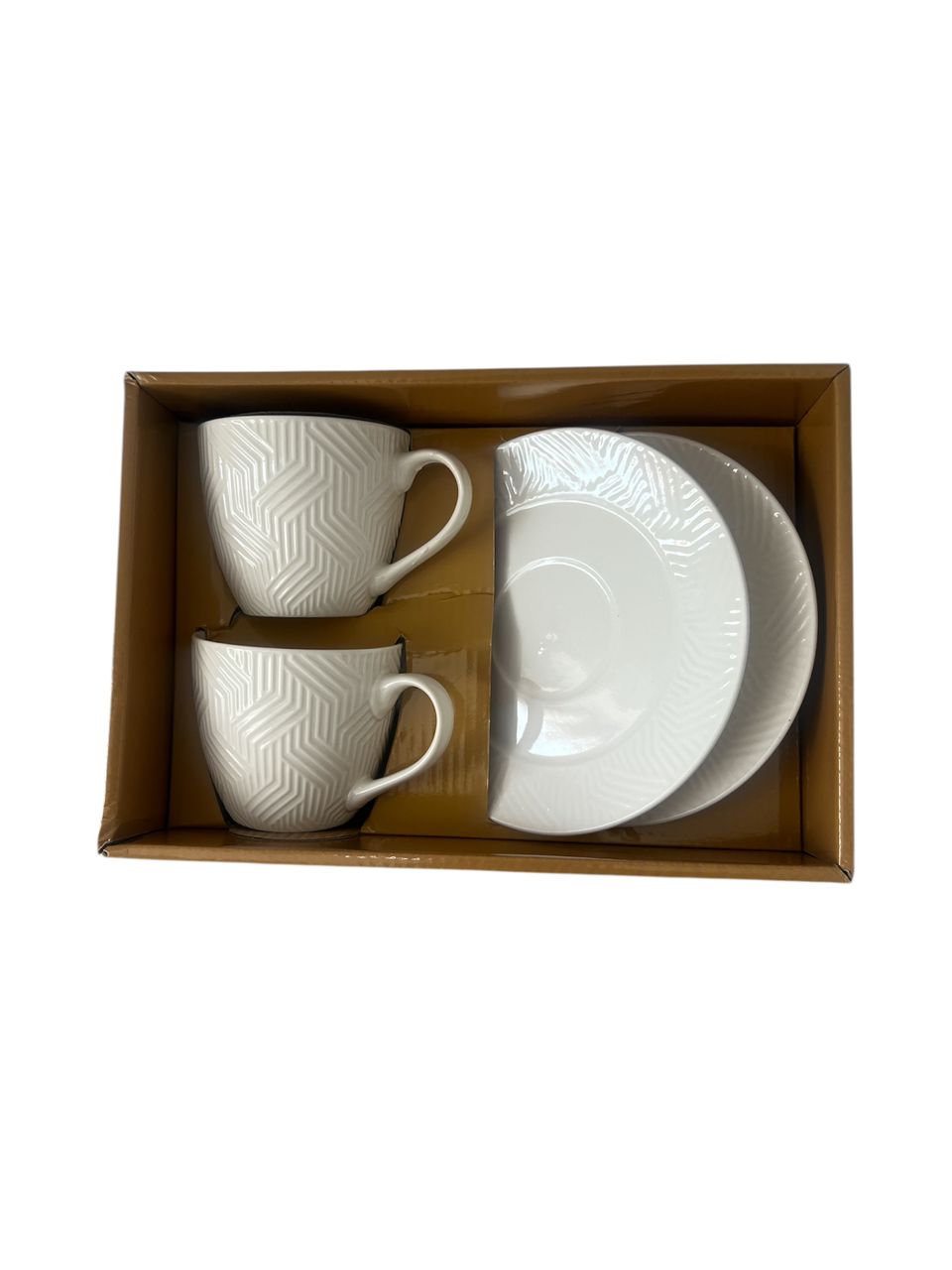 Ceramic Coffee Cup and Saucer (4 pieces)